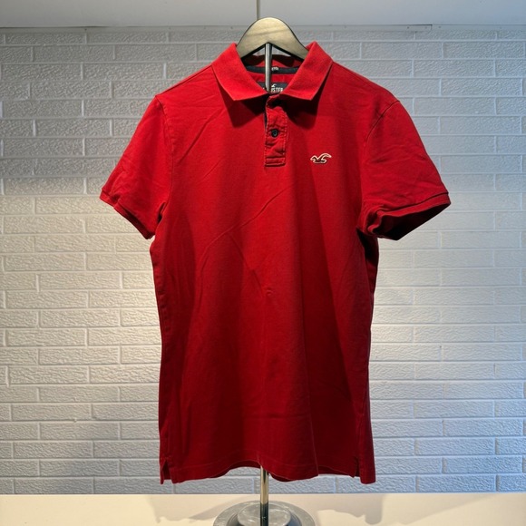 Hollister Other - Hollister California Epic Flex Stretch Red Polo Shirt Mens Size L